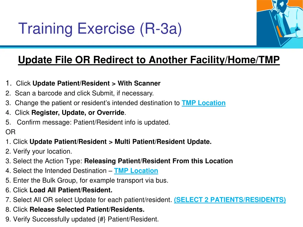 training exercise r 3a