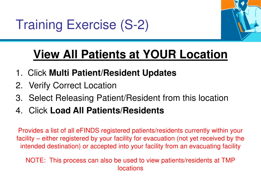 training exercise s 2