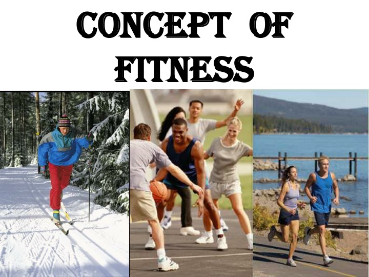 concept of concept of fitness fitness