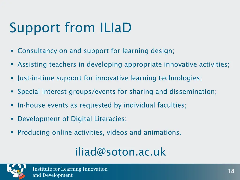 support from iliad
