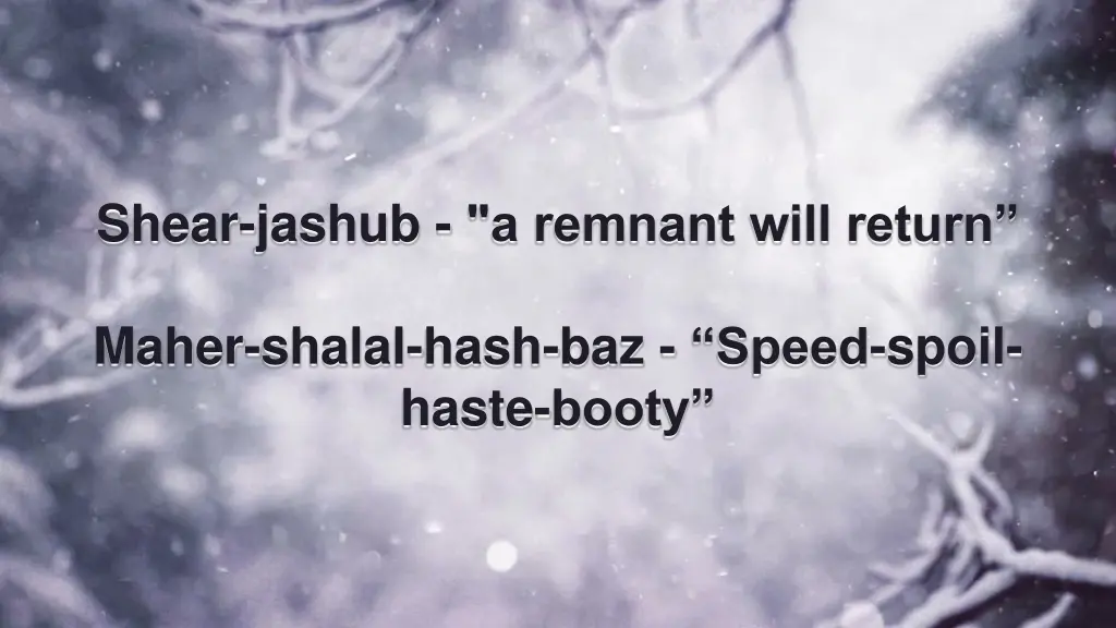 shear jashub a remnant will return