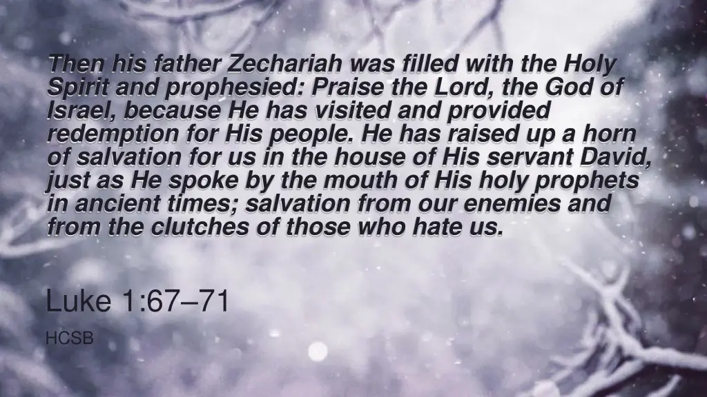 then his father zechariah was filled with