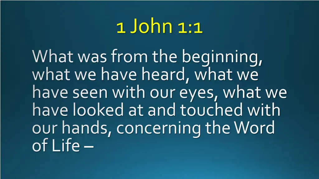 1 john 1 1