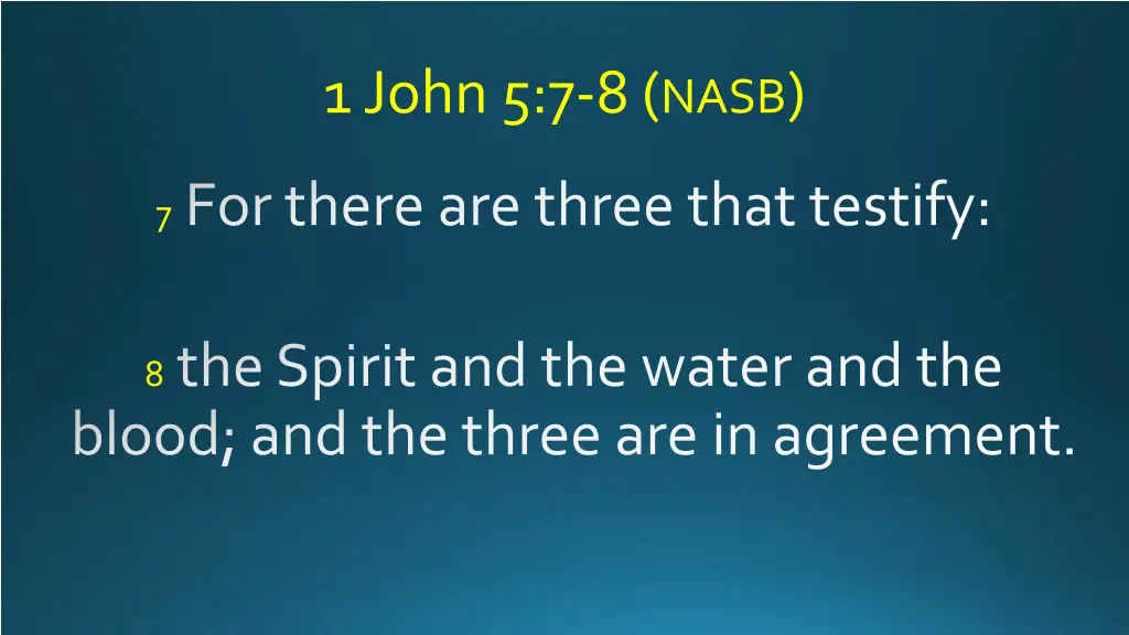 1 john 5 7 8 nasb