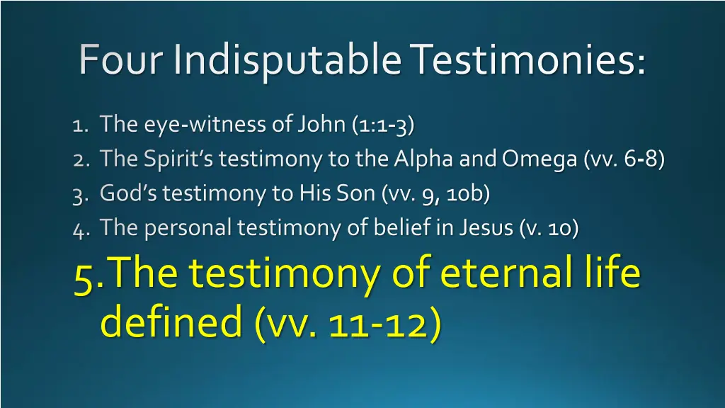 four indisputable testimonies 4