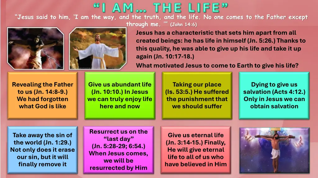 i am the life