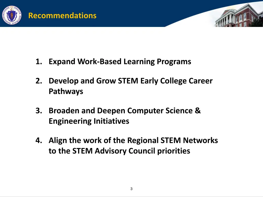 recommendations