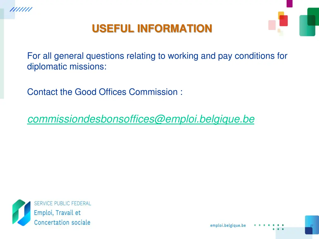 useful information