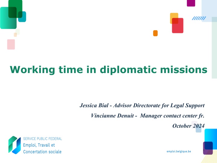 working time in diplomatic missions