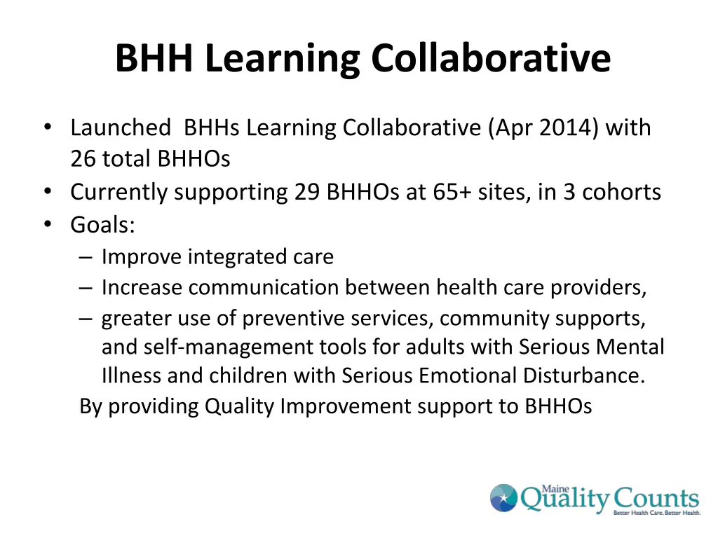 bhh learning collaborative