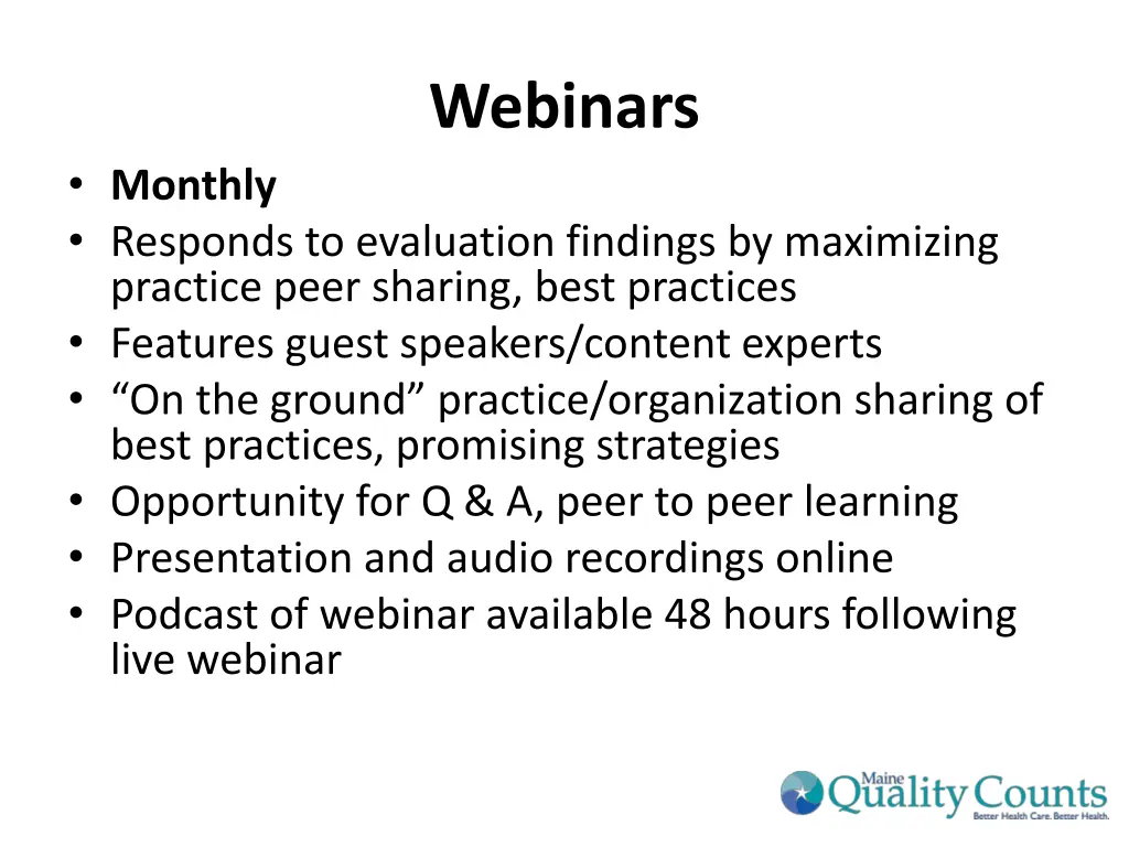 webinars