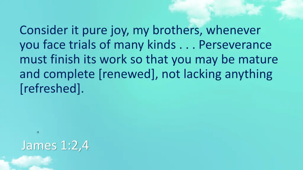 consider it pure joy my brothers whenever