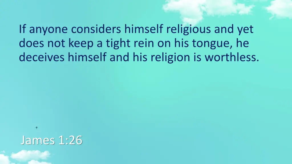 if anyone considers himself religious