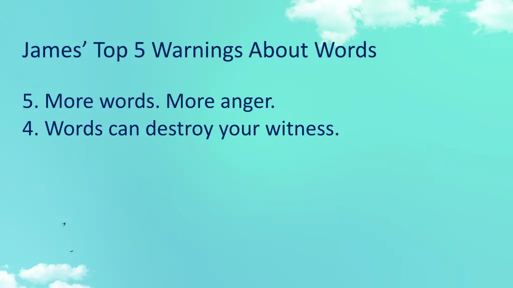 james top 5 warnings about words 1
