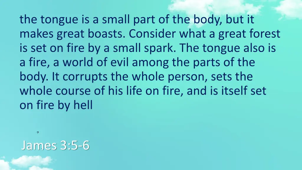 the tongue is a small part of the body