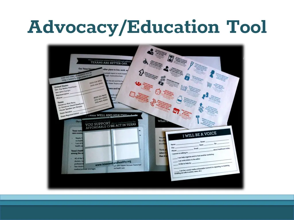 advocacy education tool