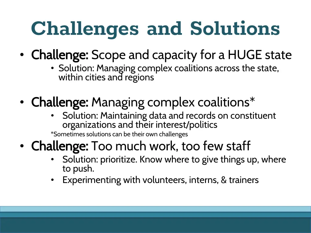 challenges and solutions challenge challenge