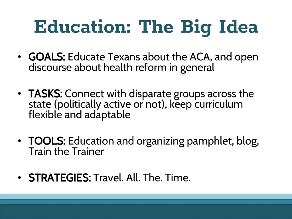 education the big idea