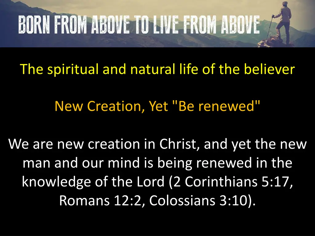 the spiritual and natural life of the believer 5