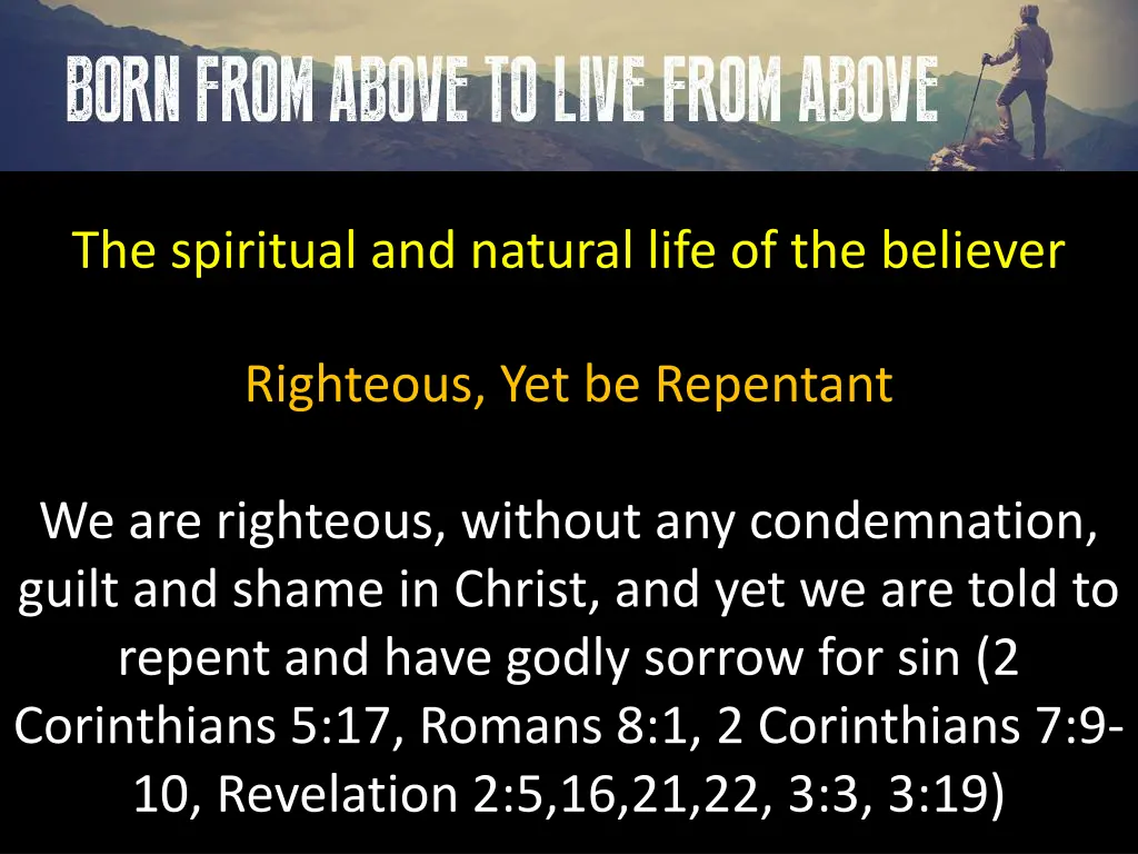 the spiritual and natural life of the believer 6