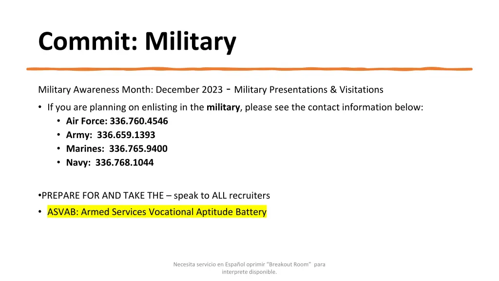 commit military