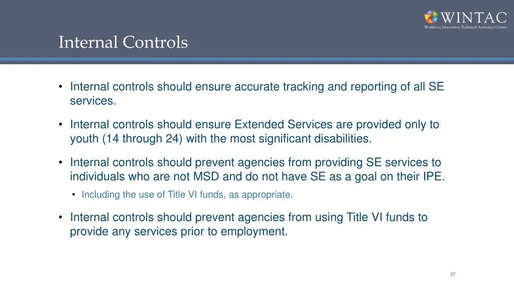 internal controls