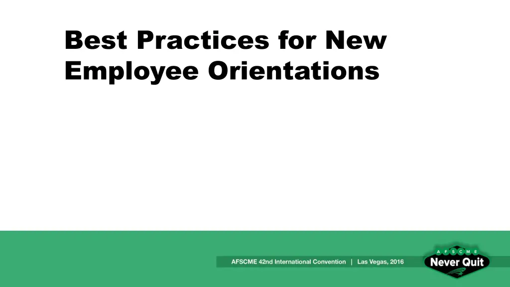 best practices for new employee orientations