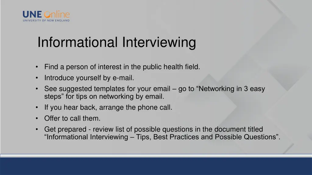 informational interviewing 1
