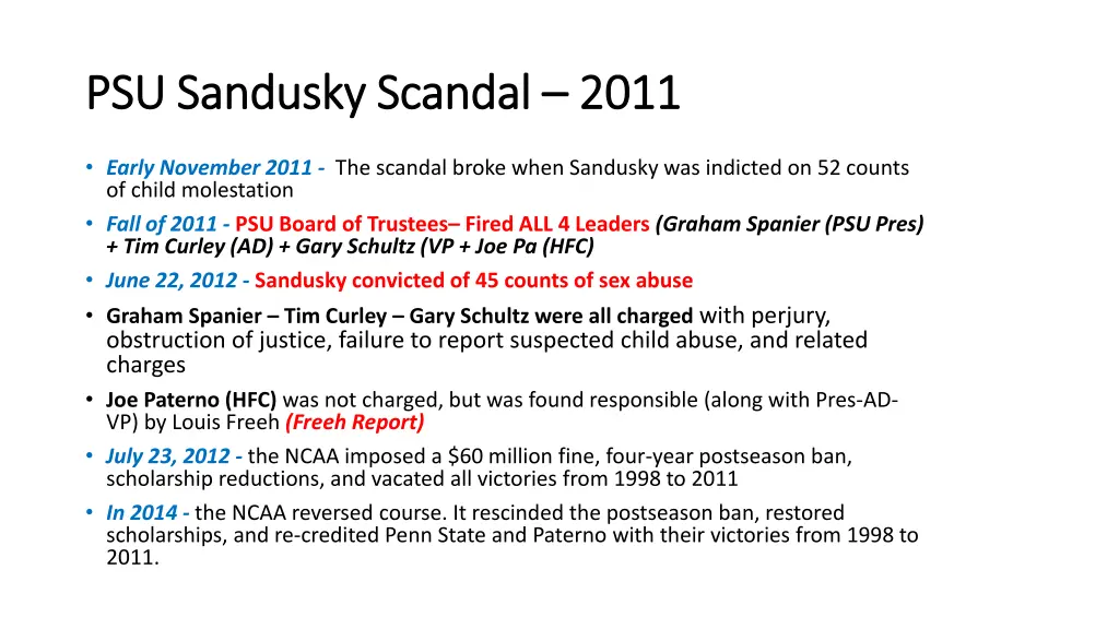 psu sandusky scandal psu sandusky scandal 2011