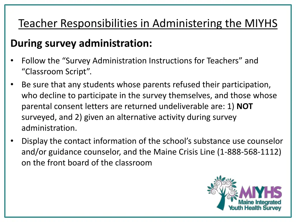 teacher responsibilities in administering 1