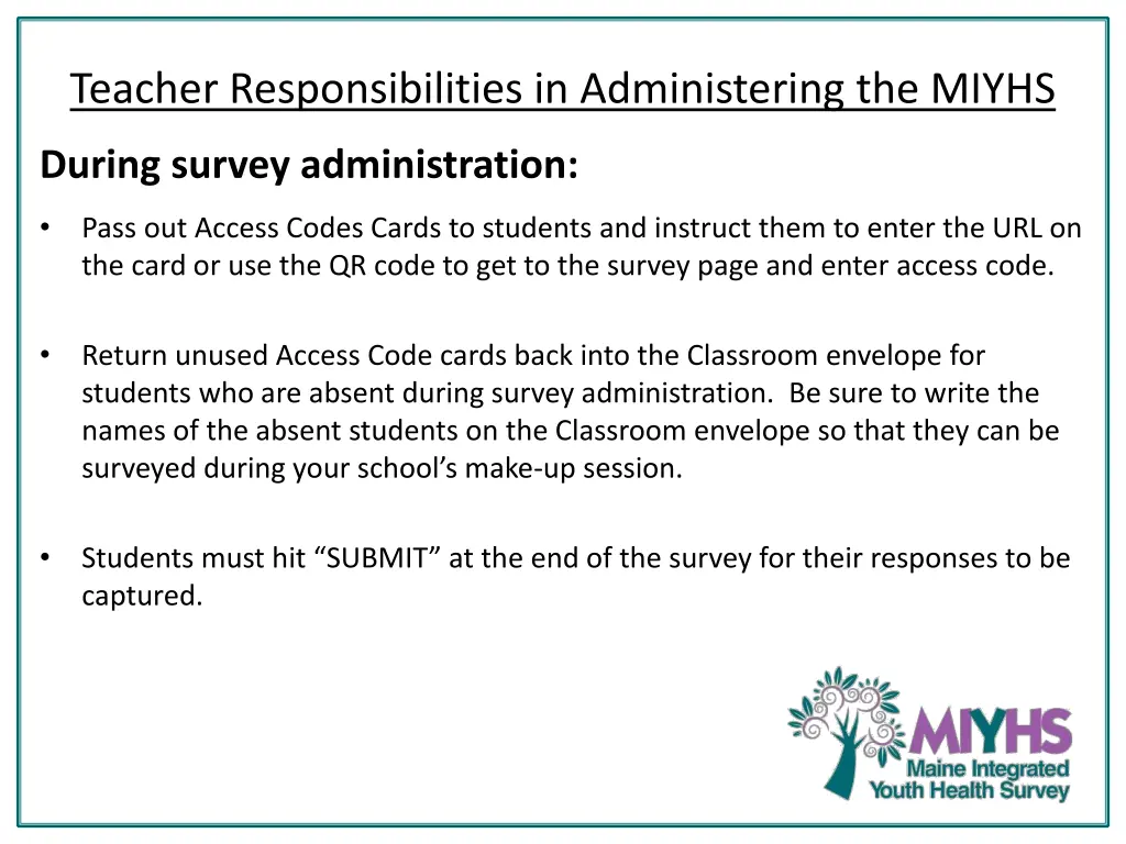 teacher responsibilities in administering 2
