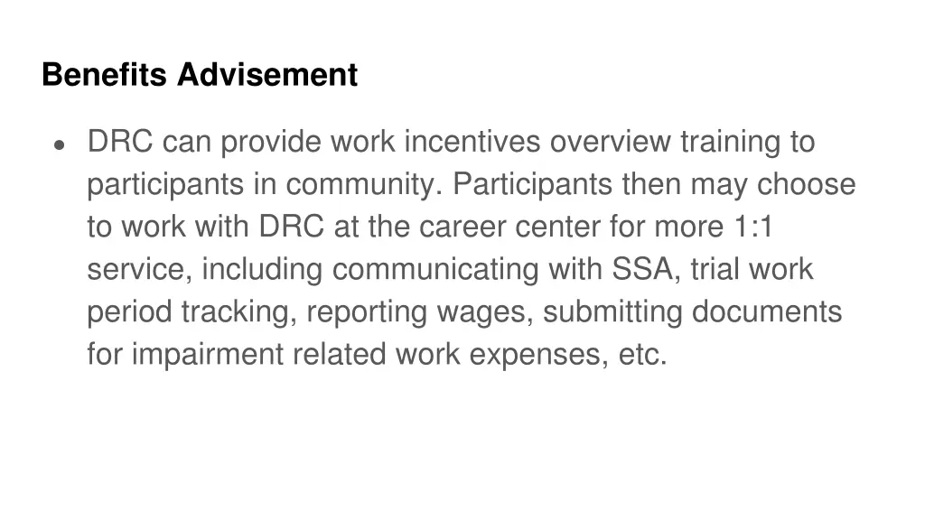benefits advisement 1