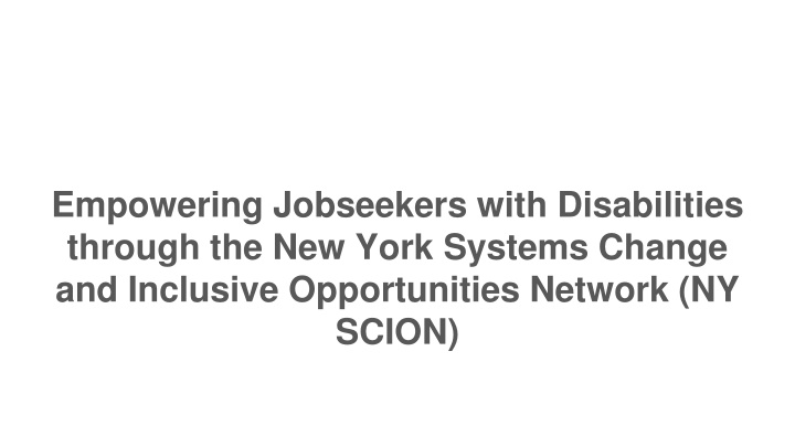 empowering jobseekers with disabilities through