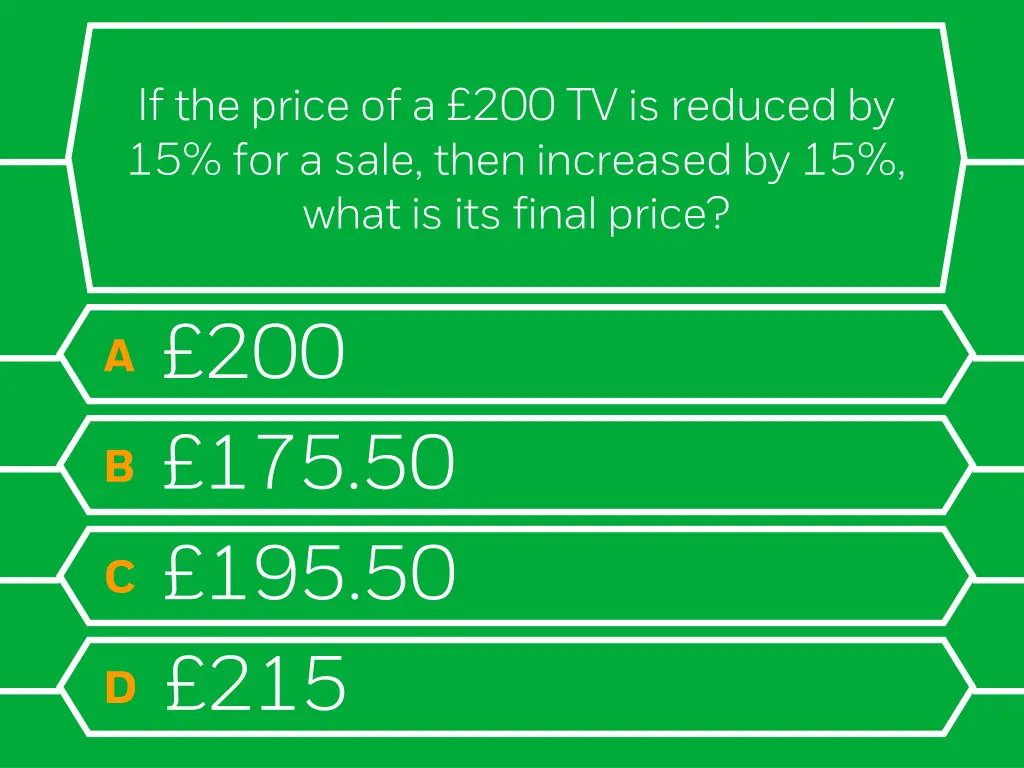 if the price of a 200 tv is reduced