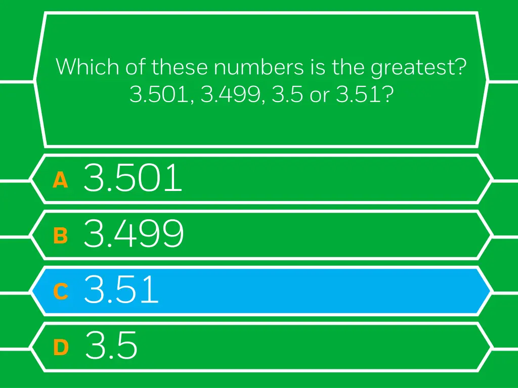 which of these numbers is the greatest 1