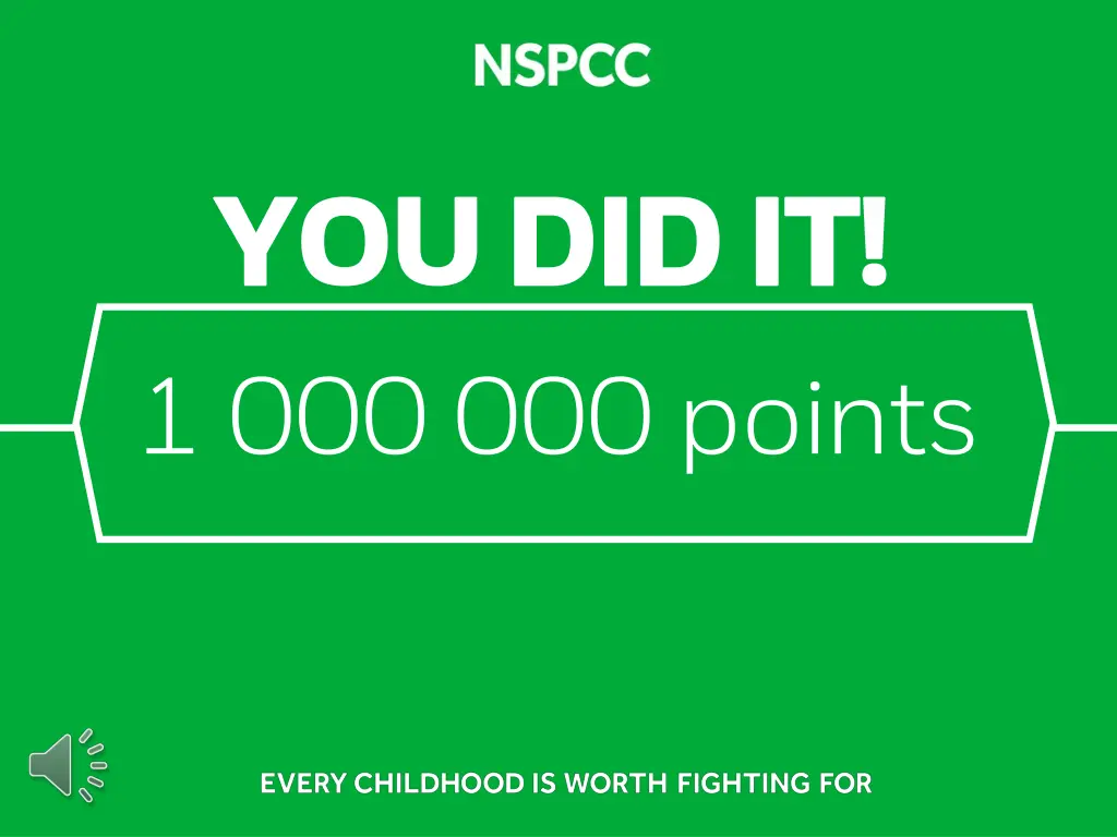 you did it