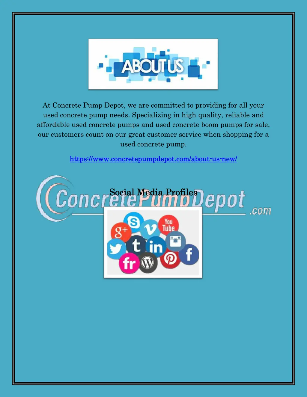 at concrete pump depot we are committed