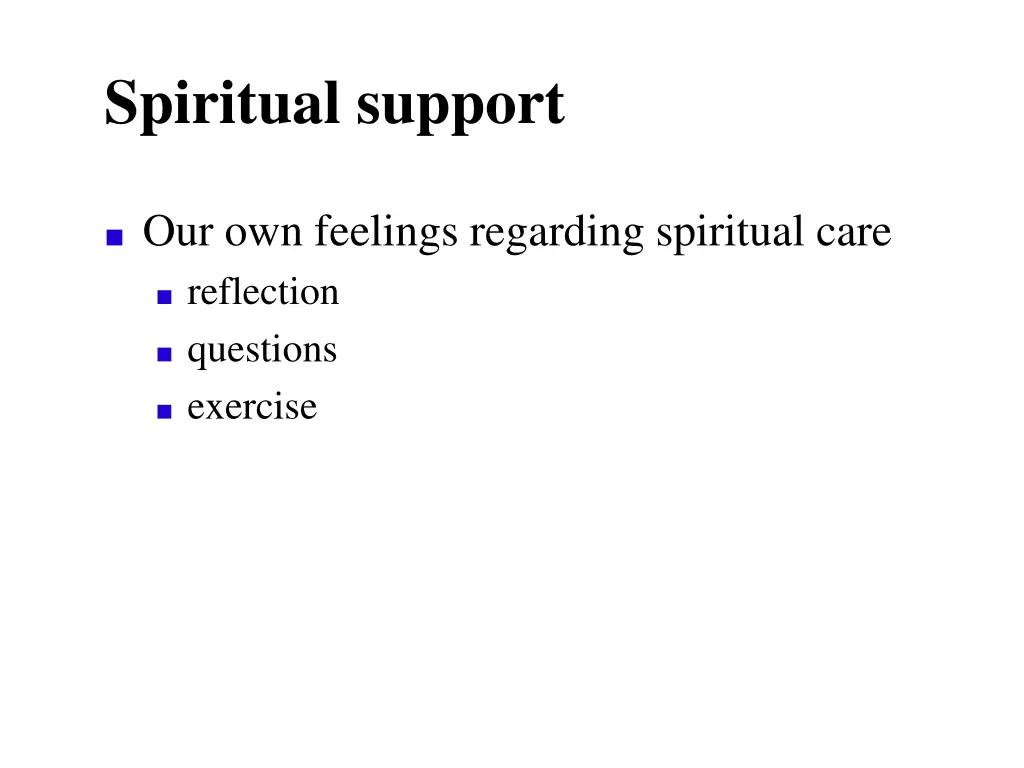 spiritual support 2