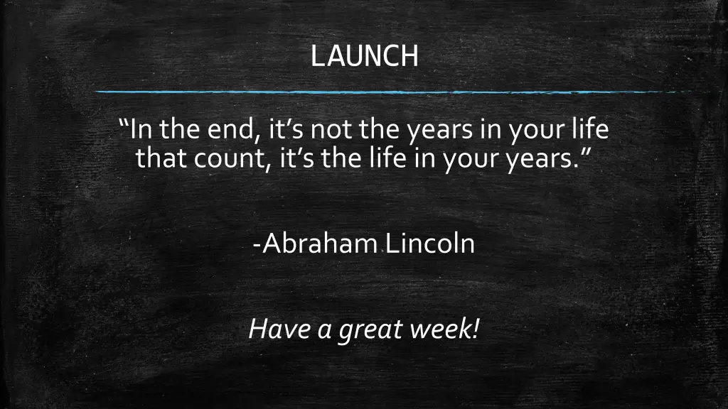 launch