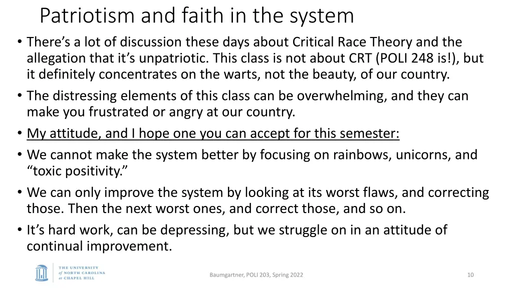 patriotism and faith in the system there