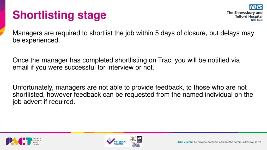 shortlisting stage