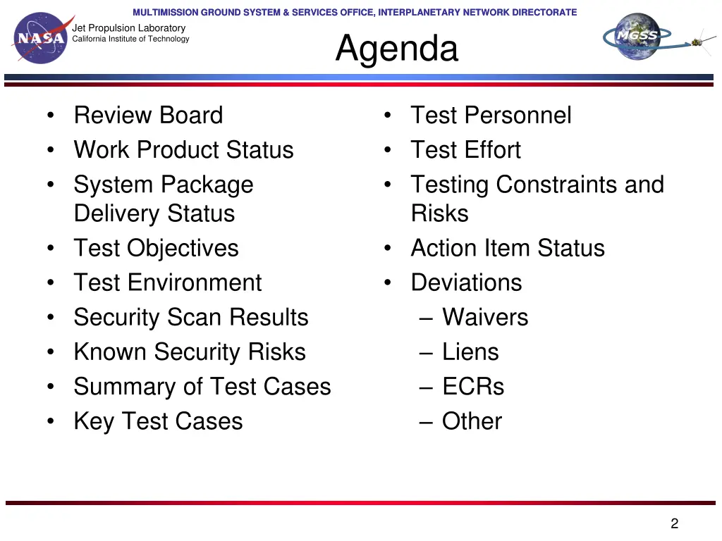 multimission ground system services office 1