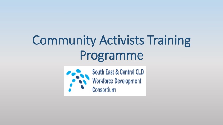 community activists training community activists