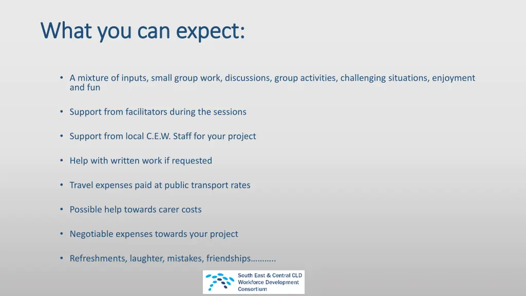 what you can expect what you can expect