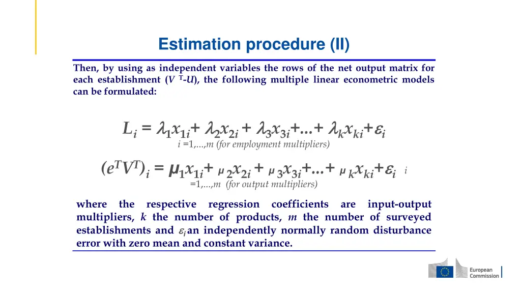 estimation procedure ii