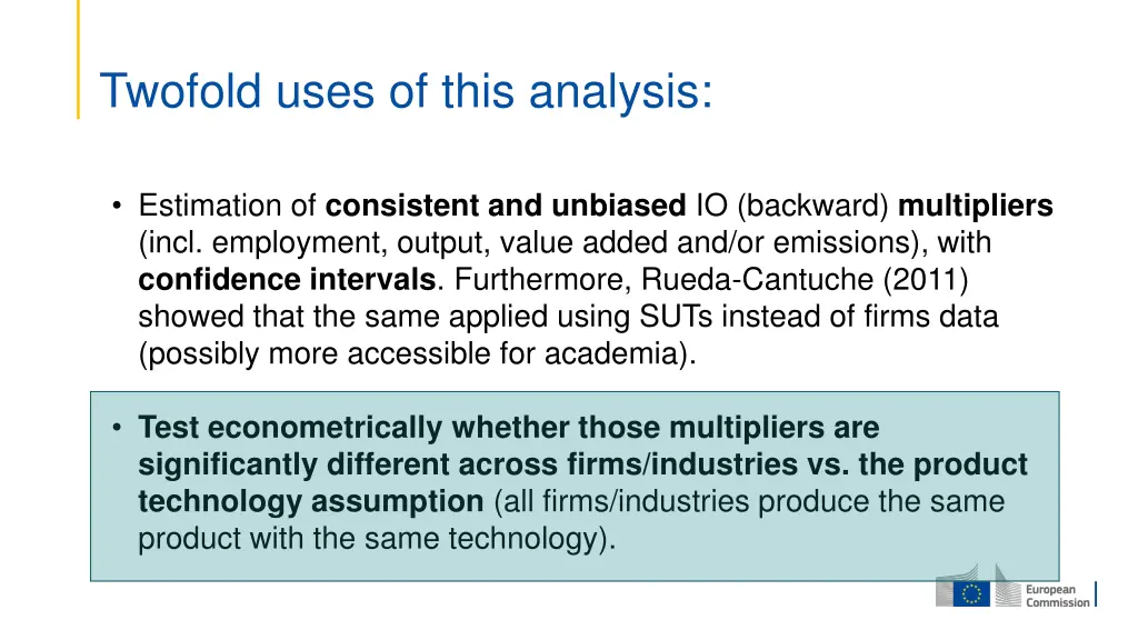 twofold uses of this analysis