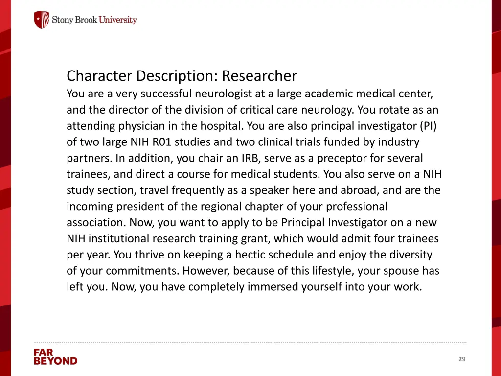 character description researcher you are a very 1