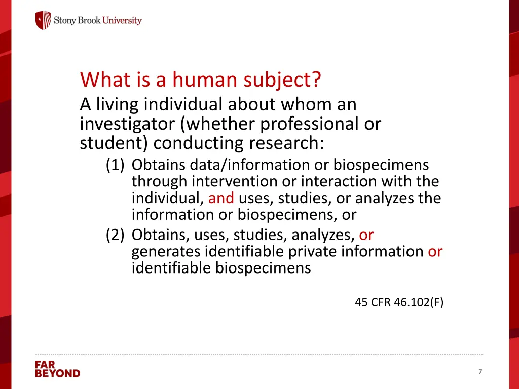 what is a human subject a living individual about
