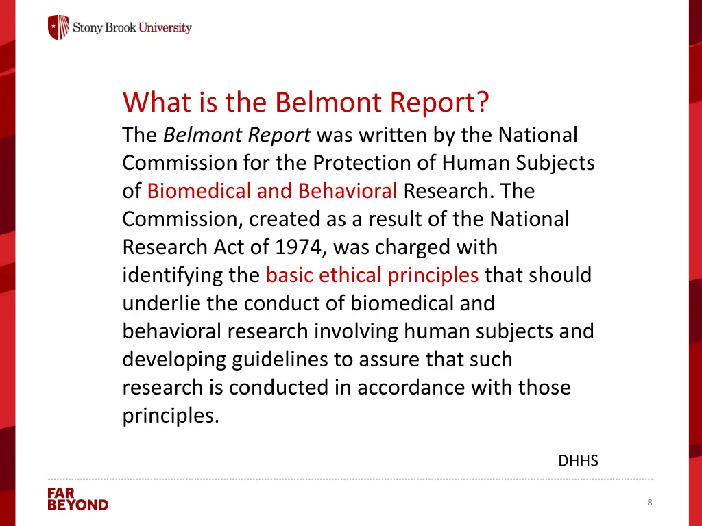 what is the belmont report the belmont report