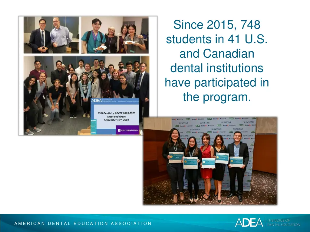 since 2015 748 students in 41 u s and canadian